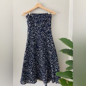 J. Crew Strapless Embossed Beach Dress, Size 4